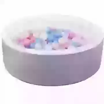 Eco Leather Ball Pit Round with 200 Balls (Choose your own ball colours)